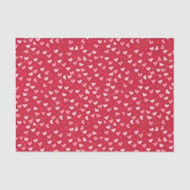 Mousseline Papier à thème de la Saint-Valentin (Recto)