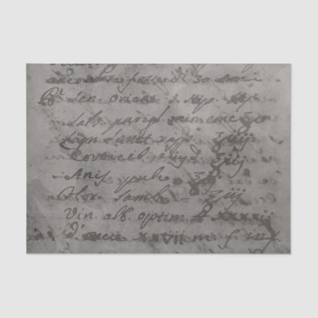 Mousseline Papier alchimiste à parchemin ancien gris lisse (Recto)