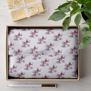 Mousseline Papier blanc père Noël Bat petit