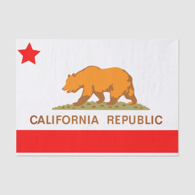 Mousseline Papier cadeau California Republic (Recto)