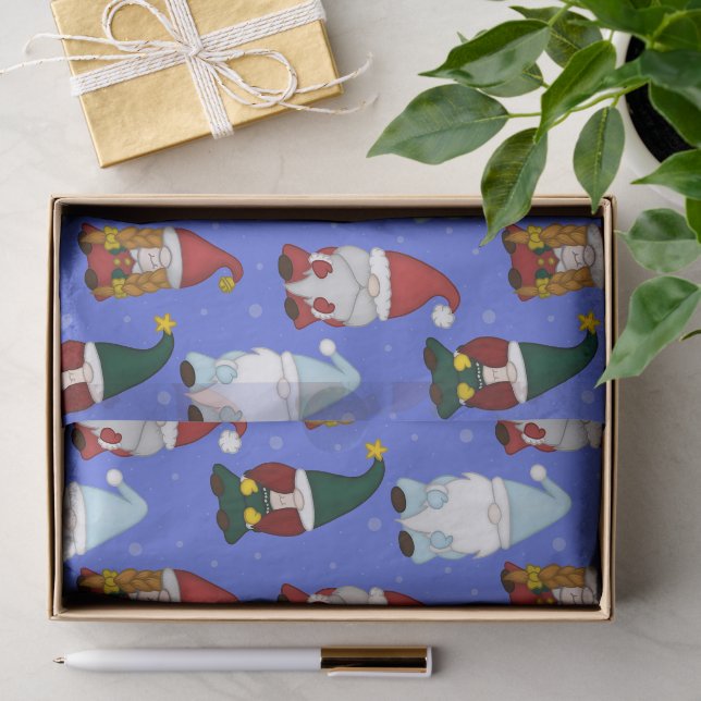 Mousseline Papier cadeau « Chilly Gnomies » (Grand) (Cadeau)