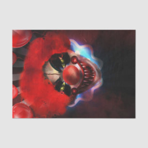 Mousseline Papier cadeau de Halloween Clown tueur effrayant e