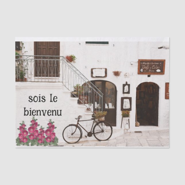 Mousseline Papier cadeau de rue français (Recto)