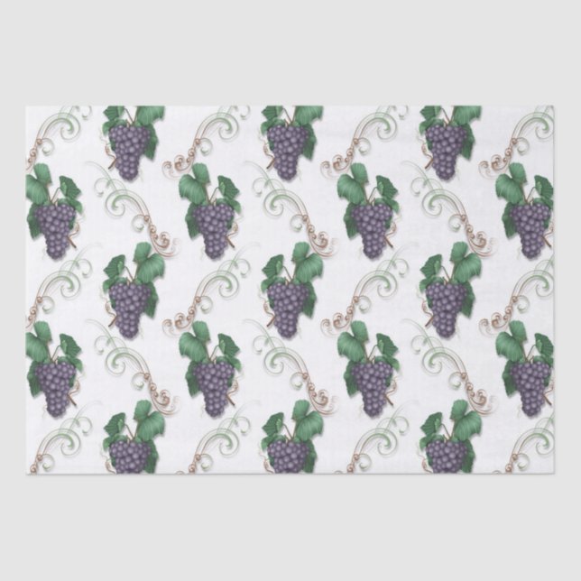 Mousseline Papier cadeau de vin de raisin (Recto)