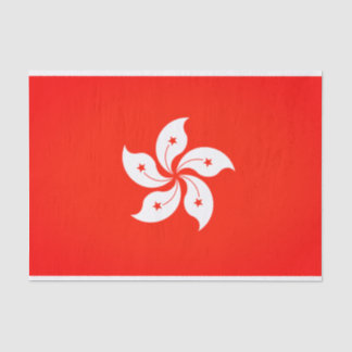 Mousseline Papier cadeau Drapeau Hong Kong