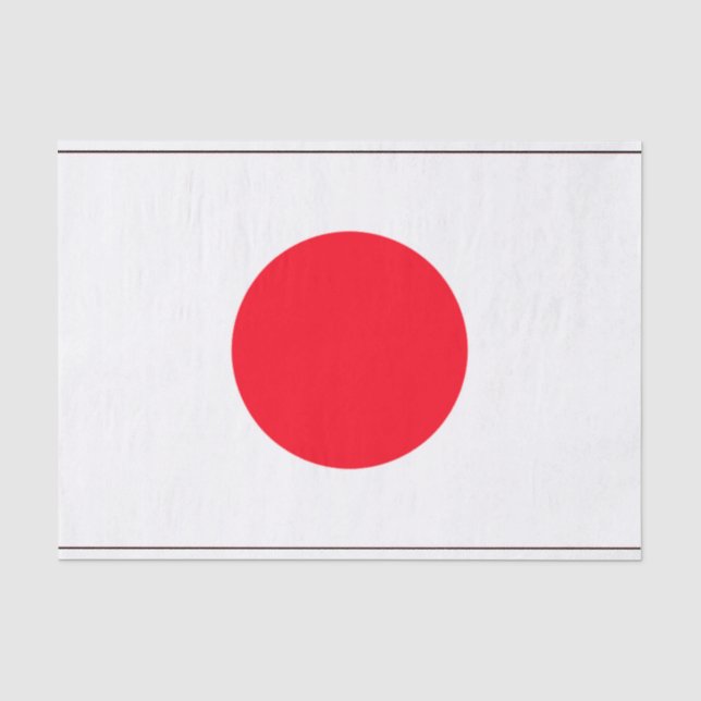 Mousseline Papier cadeau Drapeau Japon (Recto)