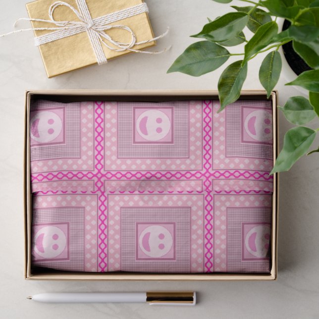 Mousseline Papier cadeau en papier tissue Pk&G Smile Tile (Cadeau)