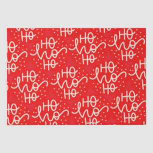 Mousseline Papier cadeau festif rouge Ho Ho Ho Noël