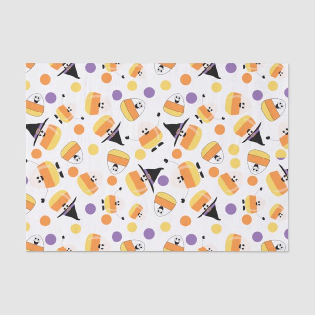 Mousseline Papier cadeau Halloween (Recto)