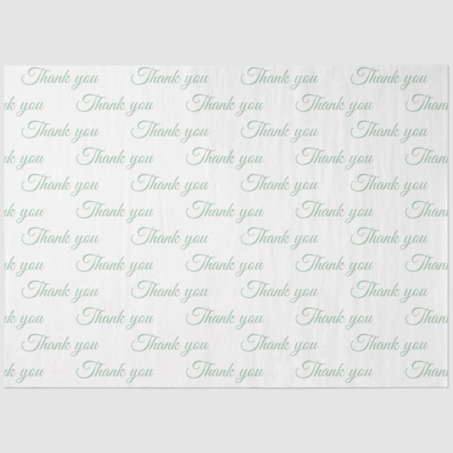 Mousseline Papier cadeau Merci  (Recto)
