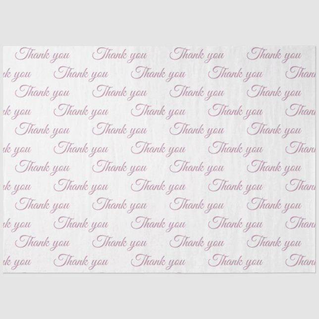 Mousseline Papier cadeau Merci  (Recto)