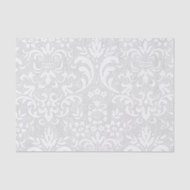 Mousseline Papier DamaskTissu bleu clair (Recto)