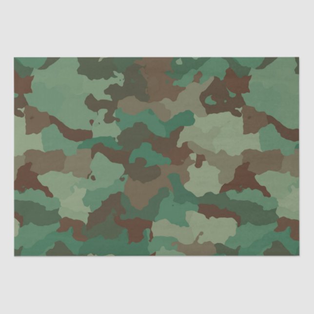 Mousseline papier de camouflage militaire (Recto)