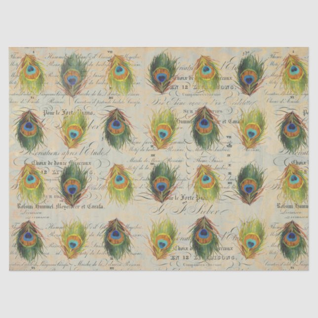 Mousseline Papier de Complimentry Decoupage d'éphémères de (Recto)