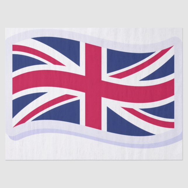 Mousseline Papier de décoration avec Union Jack (Recto)