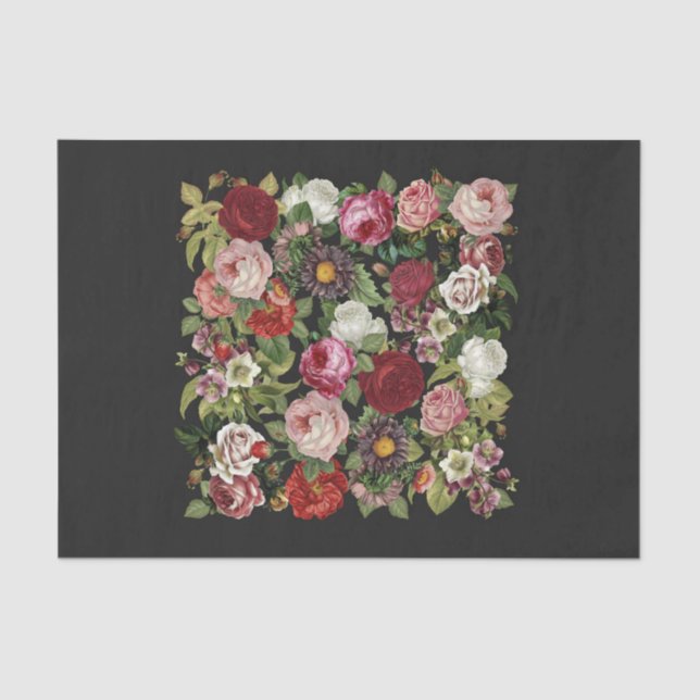 Mousseline Papier de découpage 10 po x 15 po - série noire 1 (Recto)