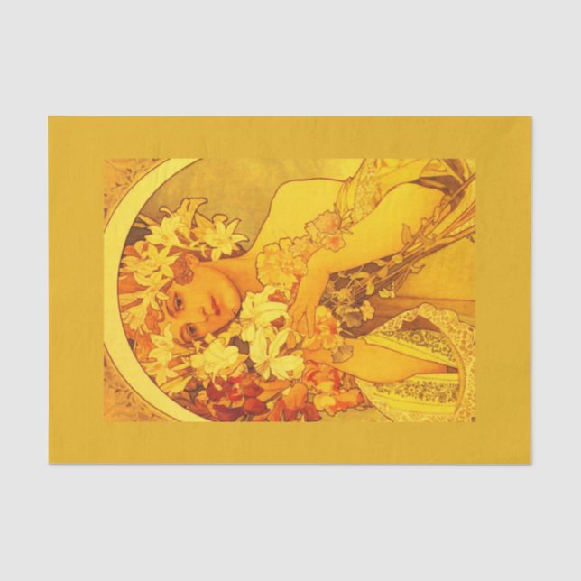 Mousseline Papier de découpage 10"x15" - Alphonse Mucha 26 (Recto)