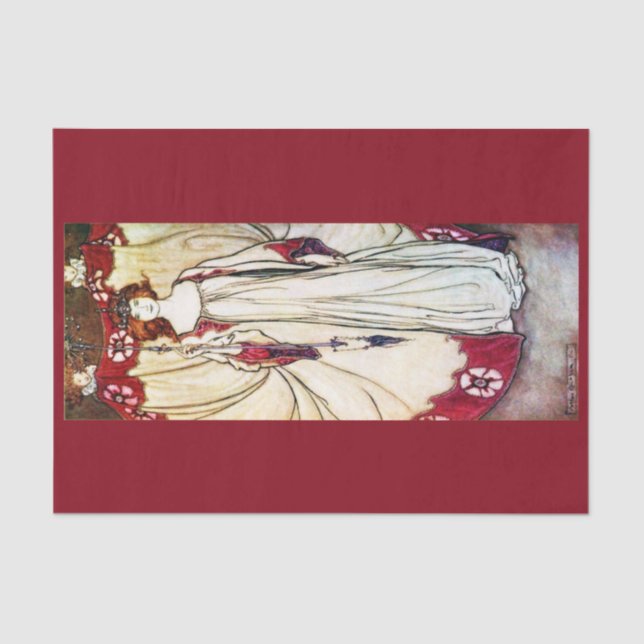 Mousseline Papier de découpage 10"x15" - Arthur Rackham 10 (Recto)