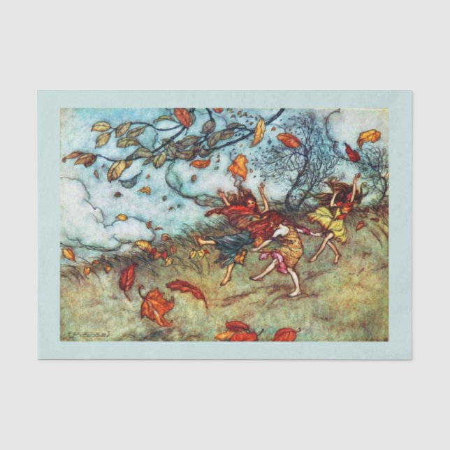 Mousseline Papier de découpage 10"x15" - Arthur Rackham 5 (Recto)