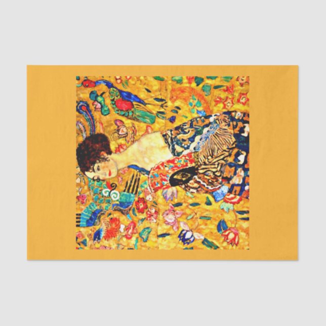 Mousseline Papier de découpage 10"x15" - Gustav Klimt 2 (Recto)