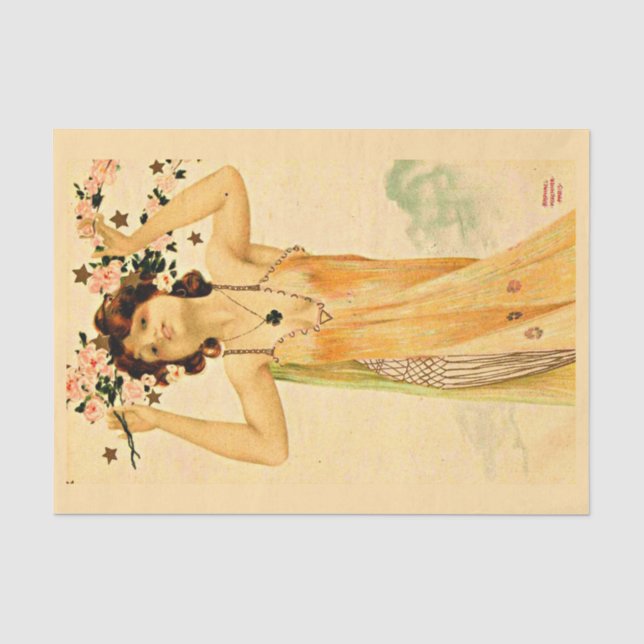 Mousseline Papier de découpage 10"x15" - Raphael Kirchner 9 (Recto)