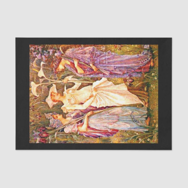 Mousseline Papier de découpage 10"x15" - Walter Crane 22 (Recto)