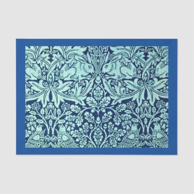 Mousseline Papier de découpage 10"x15" - William Morris 14 (Recto)