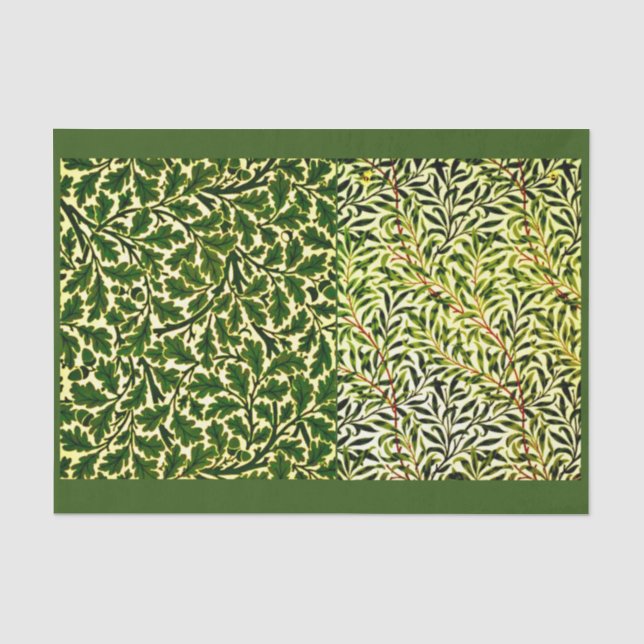 Mousseline Papier de découpage 10"x15" - William Morris 15 (Recto)