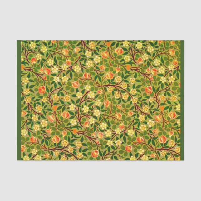 Mousseline Papier de découpage 10"x15" - William Morris 4 (Recto)