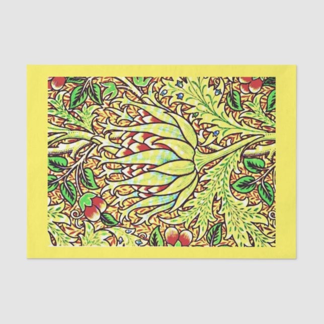 Mousseline Papier de découpage 10"x15" - William Morris 9 (Recto)