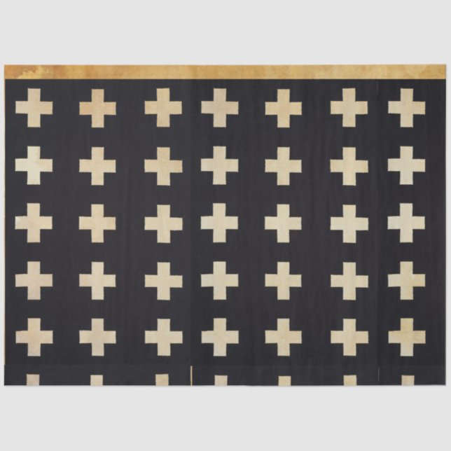 Mousseline Papier de découpage à motifs noir et blanc (Recto)