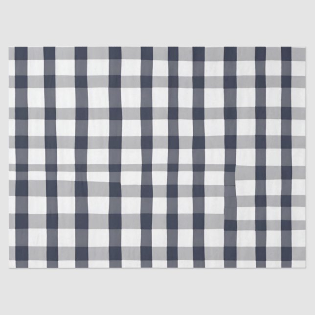 Mousseline Papier de découpage blanc et bleu foncé (Recto)