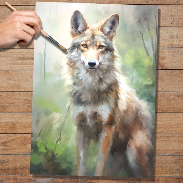 Mousseline Papier de découpage Coyote 1 (Créateur téléchargé)