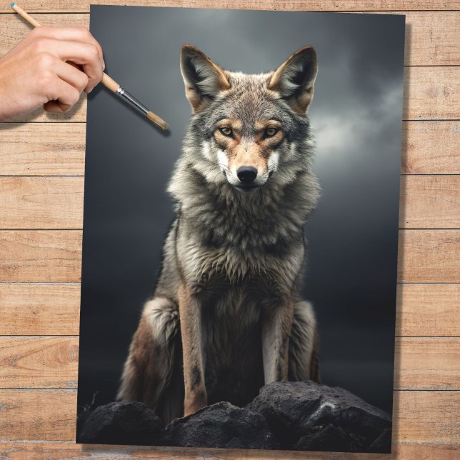 Mousseline Papier de découpage Coyote 3 (Créateur téléchargé)