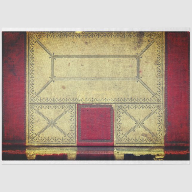 Mousseline Papier de découpage de couverture du livre rouge (Recto)