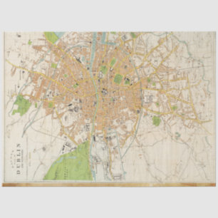 Mousseline Papier de découpage de la carte de rue