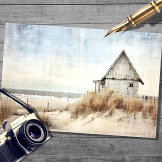 Mousseline Papier de découpage de la scène de Small Beach Hou
