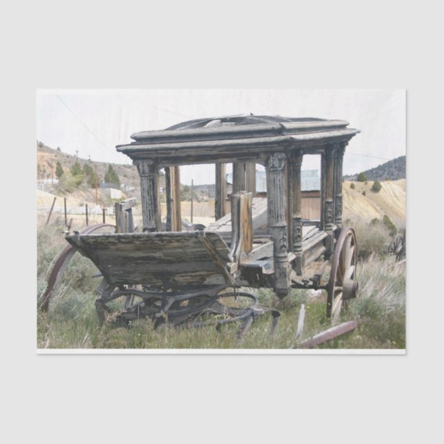 Mousseline Papier de découpage de la scène occidentale du Coe (Recto)