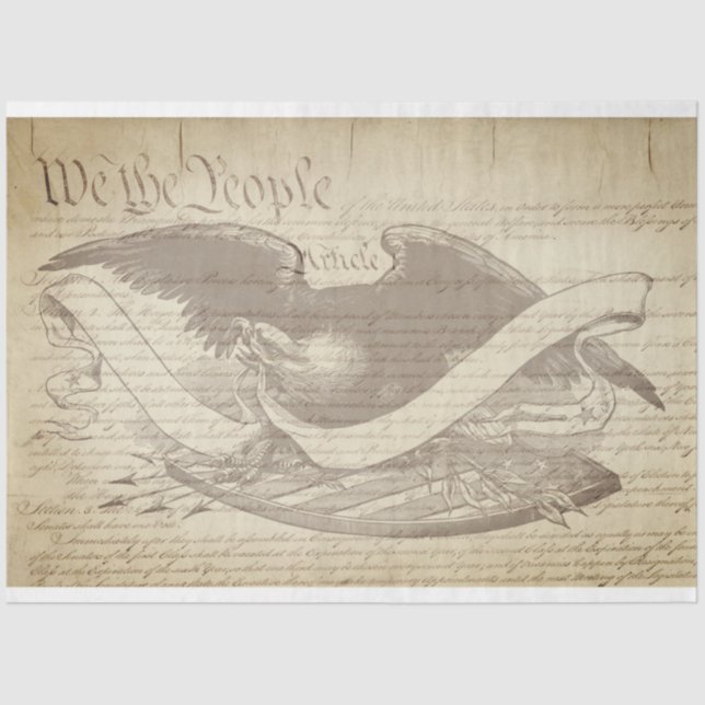 Mousseline Papier de découpage de meubles patriotiques (Recto)