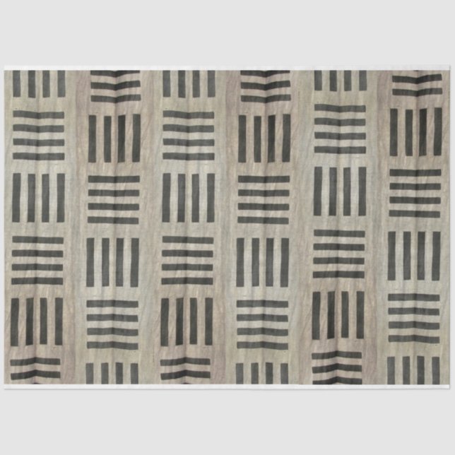 Mousseline Papier de découpage de meubles textiles africains (Recto)