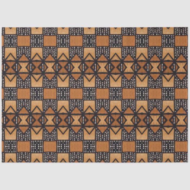 Mousseline Papier de découpage de meubles textiles africains (Recto)