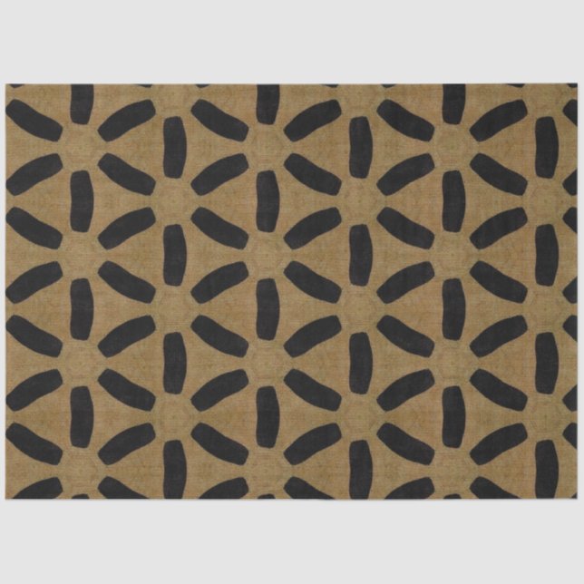 Mousseline Papier de découpage de meubles textiles africains (Recto)