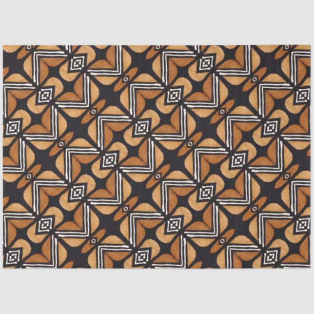 Mousseline Papier de découpage de meubles textiles africains (Recto)