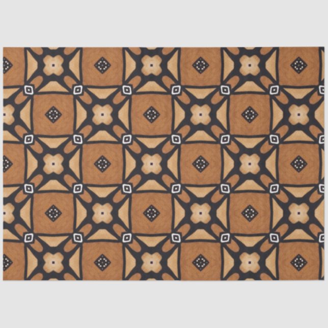 Mousseline Papier de découpage de meubles textiles africains (Recto)