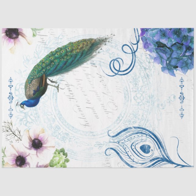 Mousseline Papier de découpage de paquetage floral (Recto)