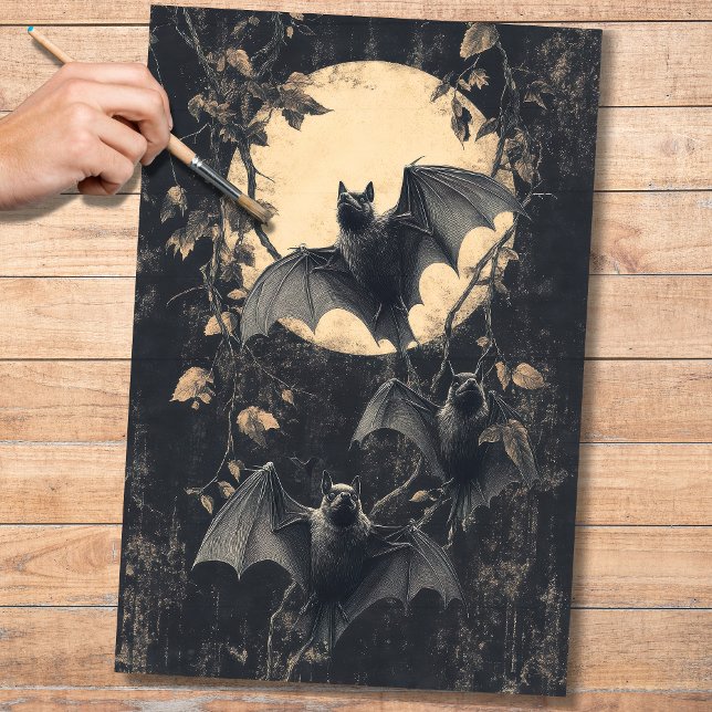Mousseline Papier de découpage des chauves-souris (Créateur téléchargé)
