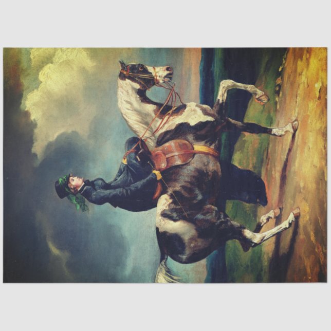 Mousseline Papier de découpage du mobilier de cavalier (Recto)