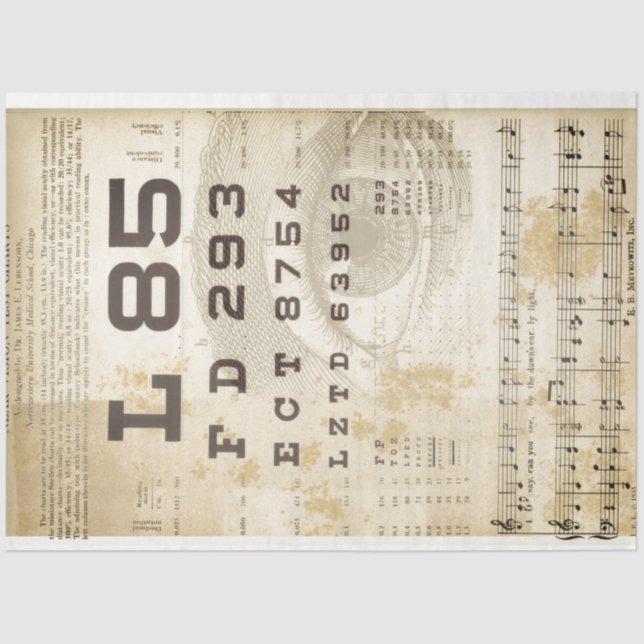 Mousseline Papier de découpage du mobilier de la carte de vis (Recto)