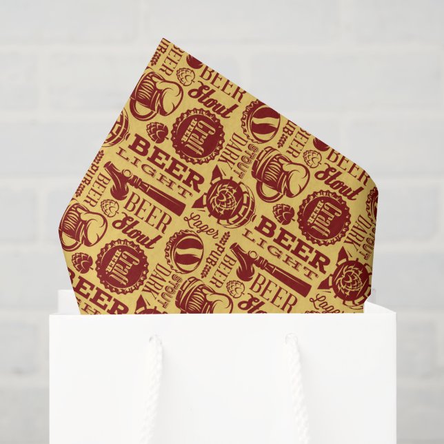 Mousseline Papier de découpage en tissu pour bière (Sac cadeau)