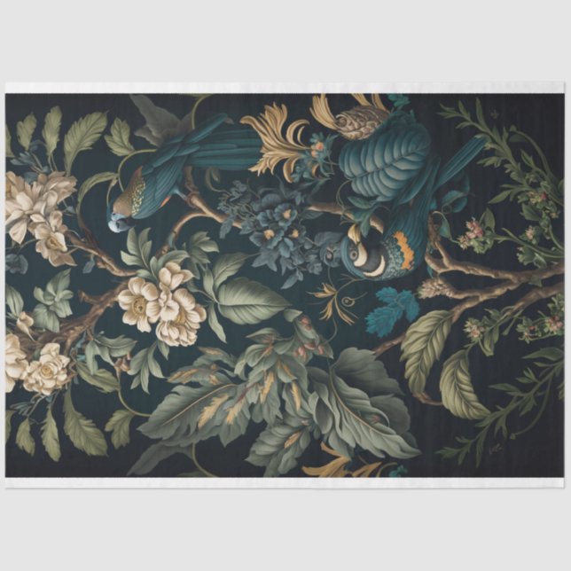 Mousseline Papier de découpage, Enveloppement - Symphonie de  (Recto)